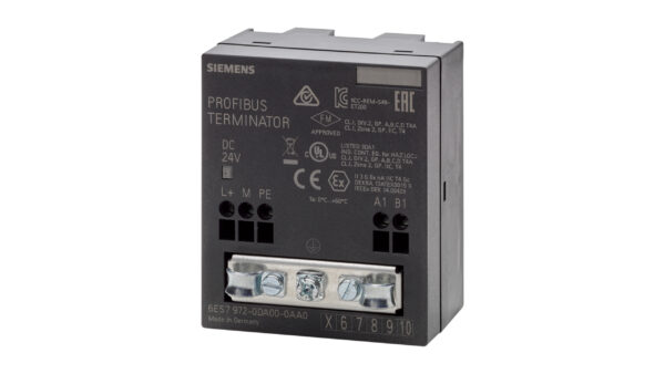 Simatic DP, терминальный резистор RS485 для сетей PROFIBUS/MPI Siemens 6ES7972-0DA00-0AA0