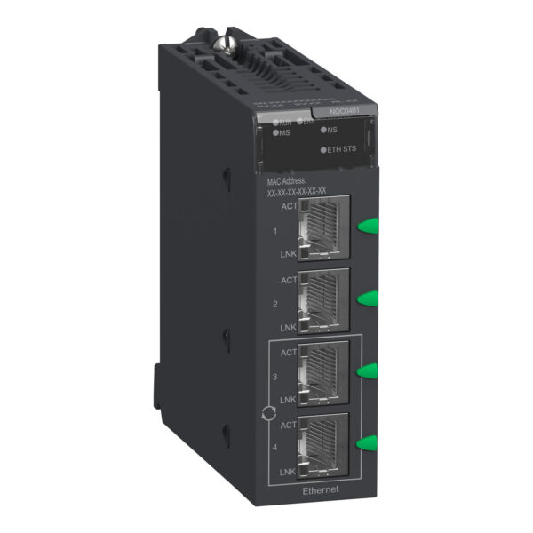 МОДУЛЬ ETHERNET-IP И MODBUS TCP, 1X10/100BASE-T/TX Schneider Electric BMXNOC0401
