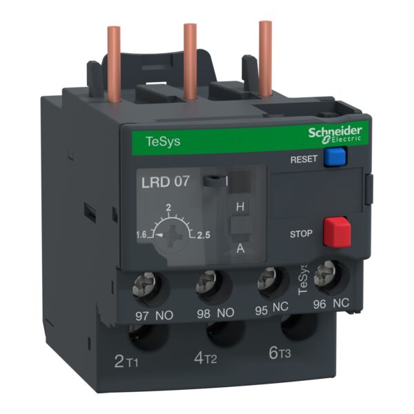 Тепловые реле перегрузки 1,6-2,5А класс 10 Schneider Electric LRD07