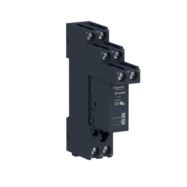 Электромеханическое реле, 8 A, 2 CO, 24VDC Schneider Electric RSB2A080BDS