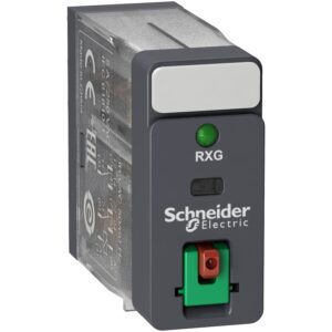 Электромеханическое реле, 5А, 2 CO, с LED, с блокируемой тестовой кнопкой, 230VAC Schneider Electric RXG22P7