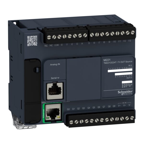 КОНТРОЛЛЕР M221-24IO ТРАНЗИСТ ИСТОЧНИК ETHERNET Schneider Electric TM221CE24T
