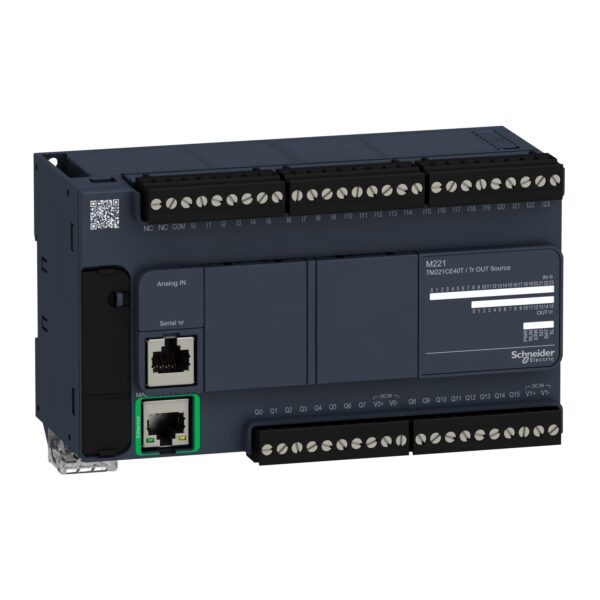 КОНТРОЛЛЕР M221-40IO ТРАНЗИСТ ИСТОЧНИК ETHERNET Schneider Electric TM221CE40T