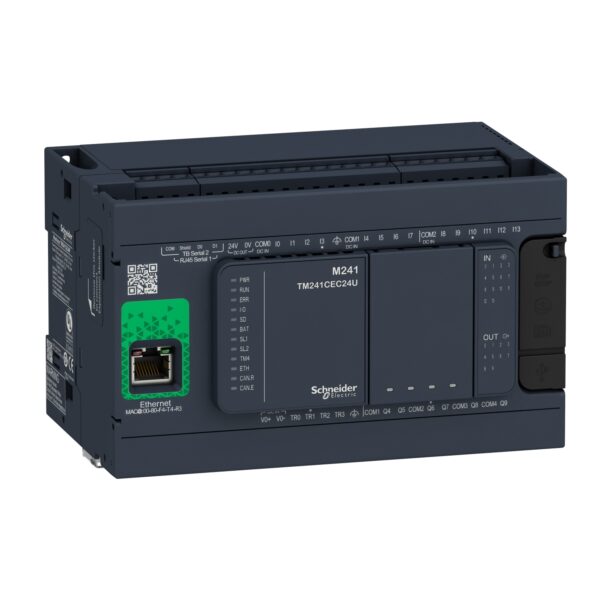 КОНТРОЛЛЕР M241-24IO РЕЛЕ, ТРАНЗИСТ, ETHERNET Schneider Electric TM241CE24R