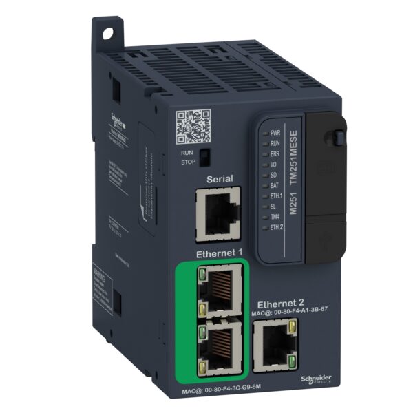 КОНТРОЛЛЕР М251 2 ETHERNET ПОРТА, ЧАСЫ Schneider Electric TM251MESE