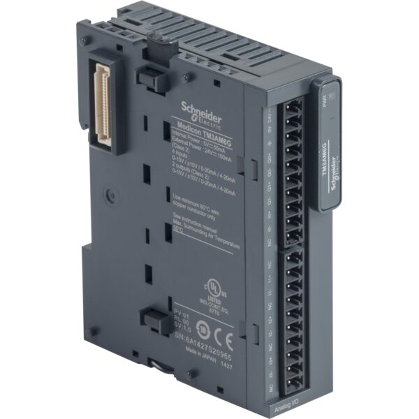 Аналог модуль расширения ТМ3- 4 аналог выхода + 2 аналог входа пруж клеммы Schneider Electric TM3AM6G