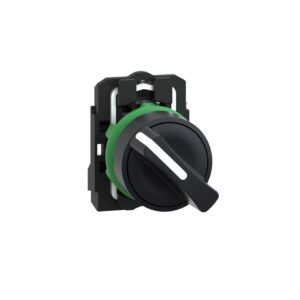 Переключатель, пластик черный, Ø22, 2 позиции, фиксация, 1 НО Schneider Electric XB5AD21